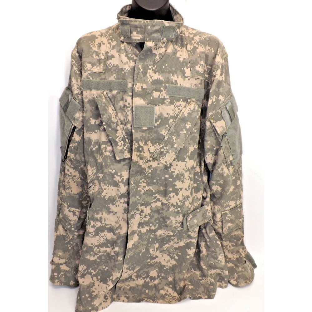 US Military Combat Aircrew Coat, ACU Low Flammability - Size Large-Long